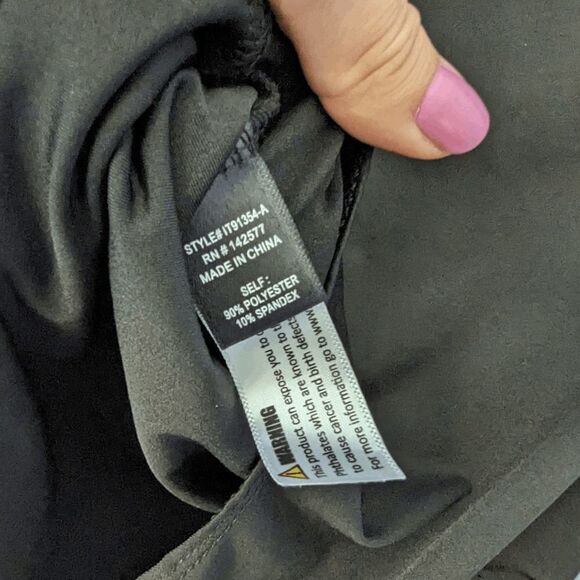 Women's Iris Bodysuit Sleeveless Black Silver Sequined Straps Small Button EUC - Picture 8 of 10